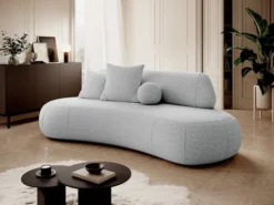 Sofa trzyosobowa Balme jasnoszara boucle