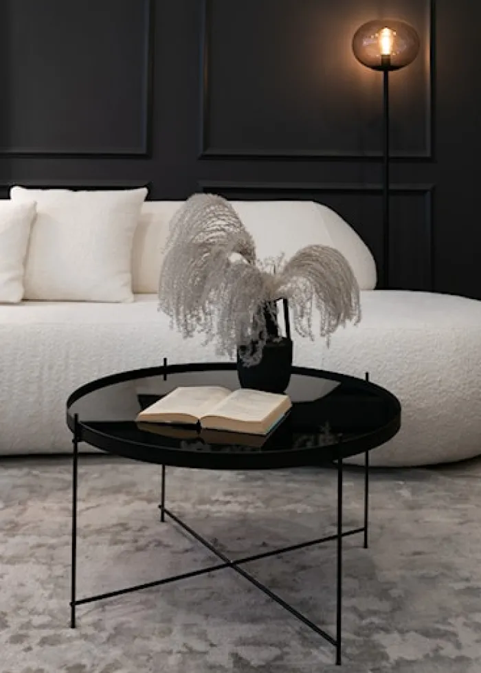 Sofa trzyosobowa Balme kremowa boucle