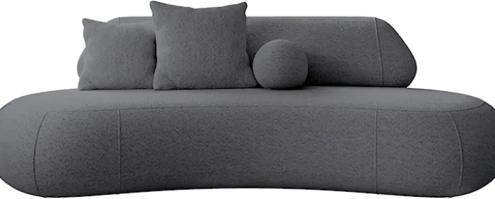 Sofa trzyosobowa Balme szara boucle