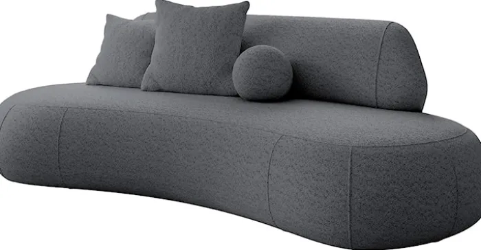Sofa trzyosobowa Balme szara boucle