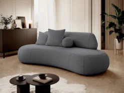 Sofa trzyosobowa Balme szara boucle