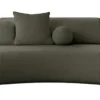 Sofa trzyosobowa Balme zielona w tkaninie łatwoczyszczącej