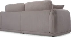 Sofa trzyosobowa Chacco ciemnobeżowa sztruks