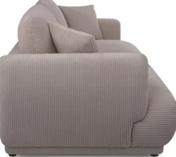 Sofa trzyosobowa Chacco ciemnobeżowa sztruks