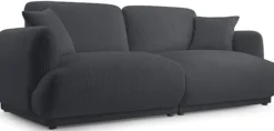 Sofa trzyosobowa Chacco grafitowa sztruks