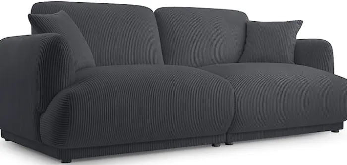 Sofa trzyosobowa Chacco grafitowa sztruks