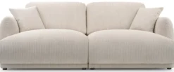 Sofa trzyosobowa Chacco jasnobeżowa sztruks
