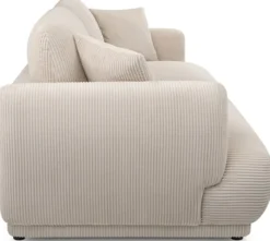 Sofa trzyosobowa Chacco jasnobeżowa sztruks