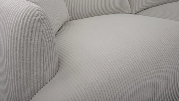 Sofa trzyosobowa Chacco jasnoszara sztruks