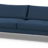 Sofa trzyosobowa Dragato granatowa welur