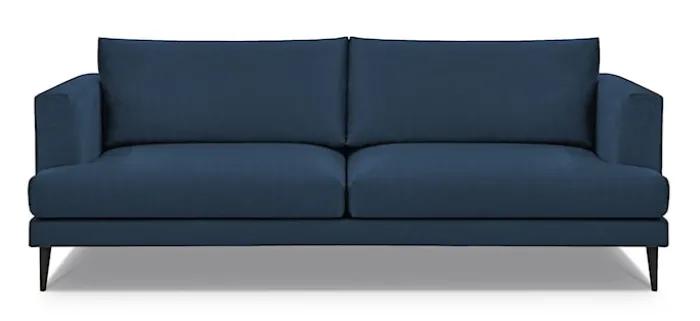 Sofa trzyosobowa Dragato granatowa welur