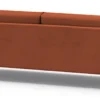 Sofa trzyosobowa Dragato miedziana welur