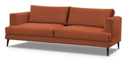 Sofa trzyosobowa Dragato miedziana welur
