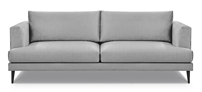 Sofa trzyosobowa Dragato szara welur