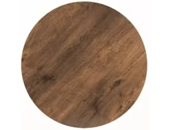 Stół do jadalni Amadeo okrągły blat 90 cm orzech/ czarny mat