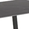 Stół do jadalni Antalya 180x90 cm grafitowy ceramiczny blat