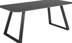 Stół do jadalni Antalya 180x90 cm grafitowy ceramiczny blat