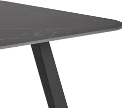 Stół do jadalni Antalya 180x90 cm grafitowy ceramiczny blat