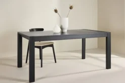Stół do jadalni drewniany rozkładany Slider 170-250x95 cm dąb czarny