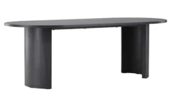 Stół do jadalni Grundsund z owalnym blatem 220x100 cm dąb czarny