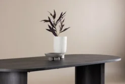 Stół do jadalni Grundsund z owalnym blatem 220x100 cm dąb czarny