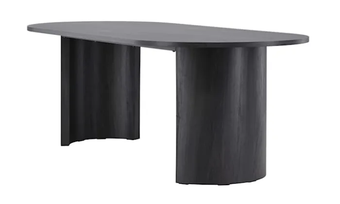 Stół do jadalni Grundsund z owalnym blatem 220x100 cm dąb czarny