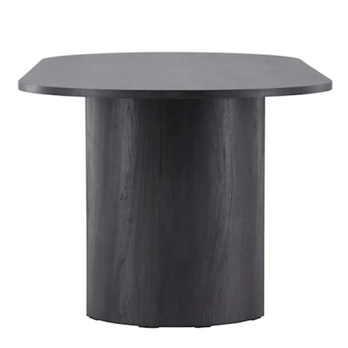 Stół do jadalni Grundsund z owalnym blatem 220x100 cm dąb czarny