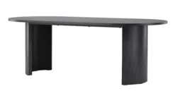 Stół do jadalni Grundsund z owalnym blatem 220x100 cm dąb czarny