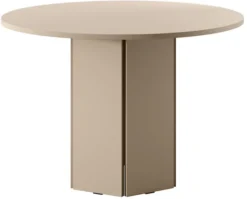 Stół do jadalni Hexa okrągły 110 cm Cappuccino