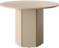 Stół do jadalni Hexa okrągły 110 cm Cappuccino