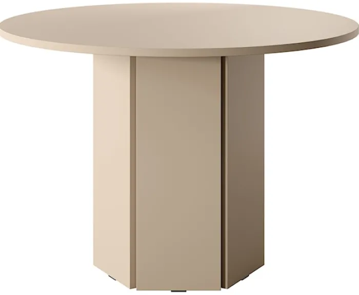 Stół do jadalni Hexa okrągły 110 cm Cappuccino