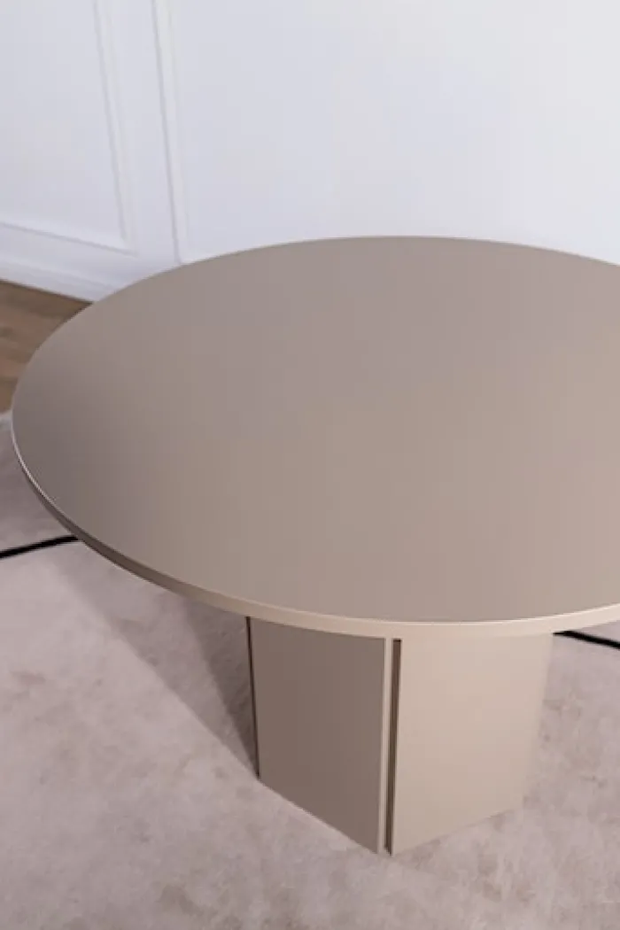 Stół do jadalni Hexa okrągły 110 cm Cappuccino