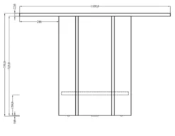 Stół do jadalni Hexa okrągły 110 cm Cappuccino