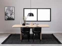 Stół do jadalni Maschy 220x105 cm dąb bielony lamele