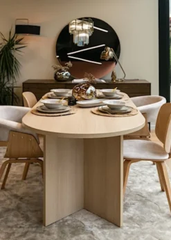 Stół do jadalni Ovo owalny 204 cm Dąb Lindberg