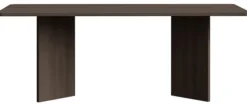 Stół do jadalni Qubeo 204x90 cm jesion prestige bronze