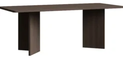 Stół do jadalni Qubeo 204x90 cm jesion prestige bronze