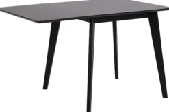 Stół do jadalni rozkładany Gemirro 80-120x80 cm dąb czarny fornir