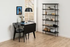 Stół do jadalni rozkładany Gemirro 80-120x80 cm dąb czarny fornir
