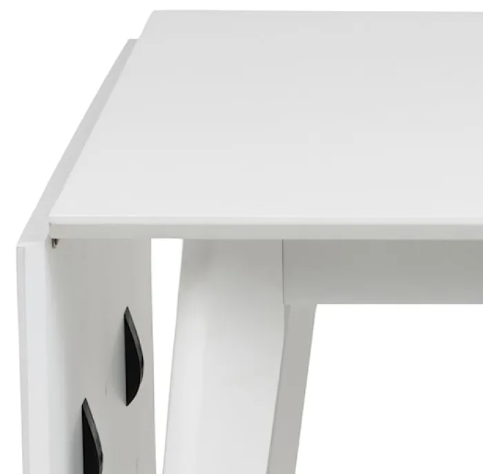 Stół do jadalni rozkładany Gemirro 80-120x80 cm biały