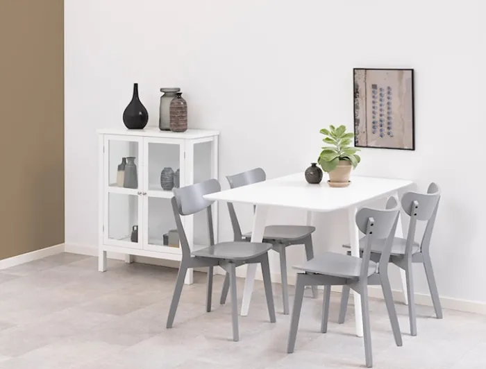 Stół do jadalni rozkładany Gemirro 80-120x80 cm biały