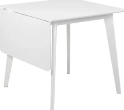 Stół do jadalni rozkładany Gemirro 80-120x80 cm biały