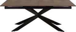 Stół do jadalni Shimess ceramiczny blat rozkładany o wzorze brązowej rdzy 200-240 cm