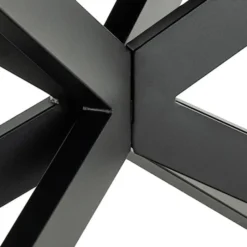 Stół do jadalni Shimess ceramiczny blat o wzorze czarnego betonu 200-240 cm