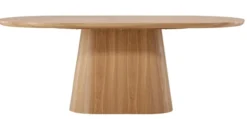 Stół do jadalni Simurry owalny 200x90 cm dąb naturalny