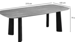 Stół do jadalni Viciate 215x105 cm fornir orzech