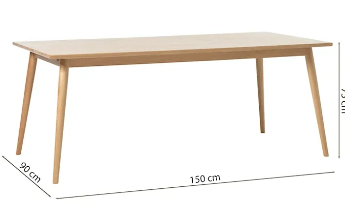 Stół do jadalni Visimmy 90x150 cm dąb