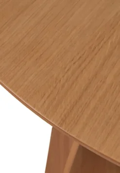 Stół okrągły do jadalni Diciffy 100 cm dąb naturalny fornir