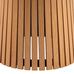 Stół okrągły Gimmar dąb z lamelową podstawą 120 cm