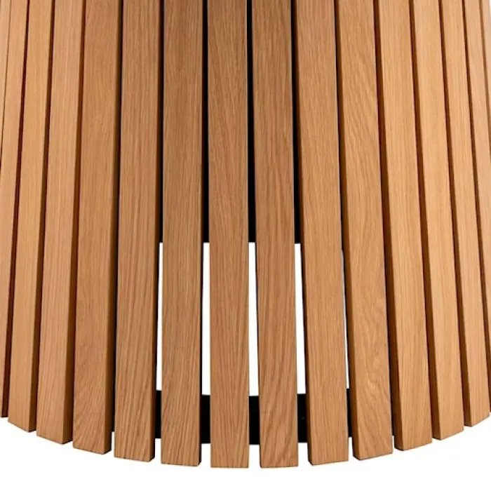 Stół okrągły Gimmar dąb z lamelową podstawą 120 cm